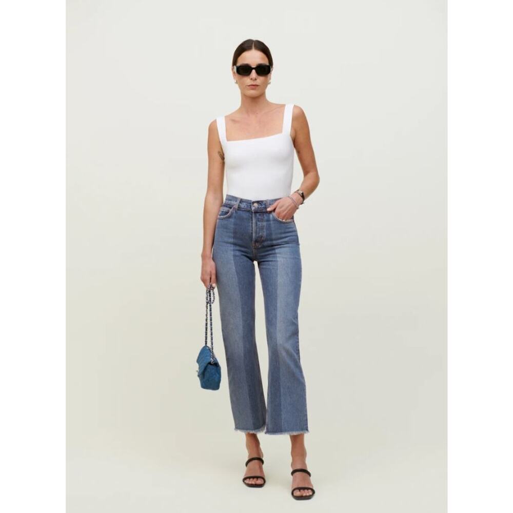 NWT!‎ REFORMATION Reconstructed High Rise Straight Jeans NATOMA-26